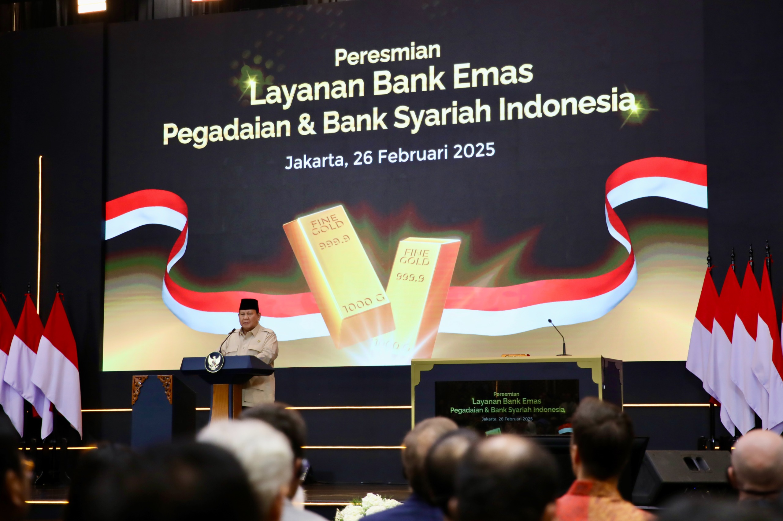 Presiden Prabowo Subianto resmikan Bank Emas (BeritaNasional/istimewa)