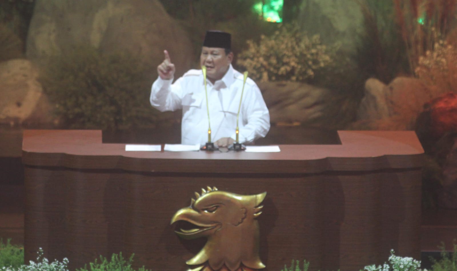 Presiden Indonesia Prabowo Subianto. (BeritaNasional/Oke Atmaja)