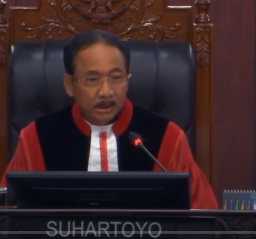 Ketua MK Suhartoyo (BeritaNasional/tangkapan layar)