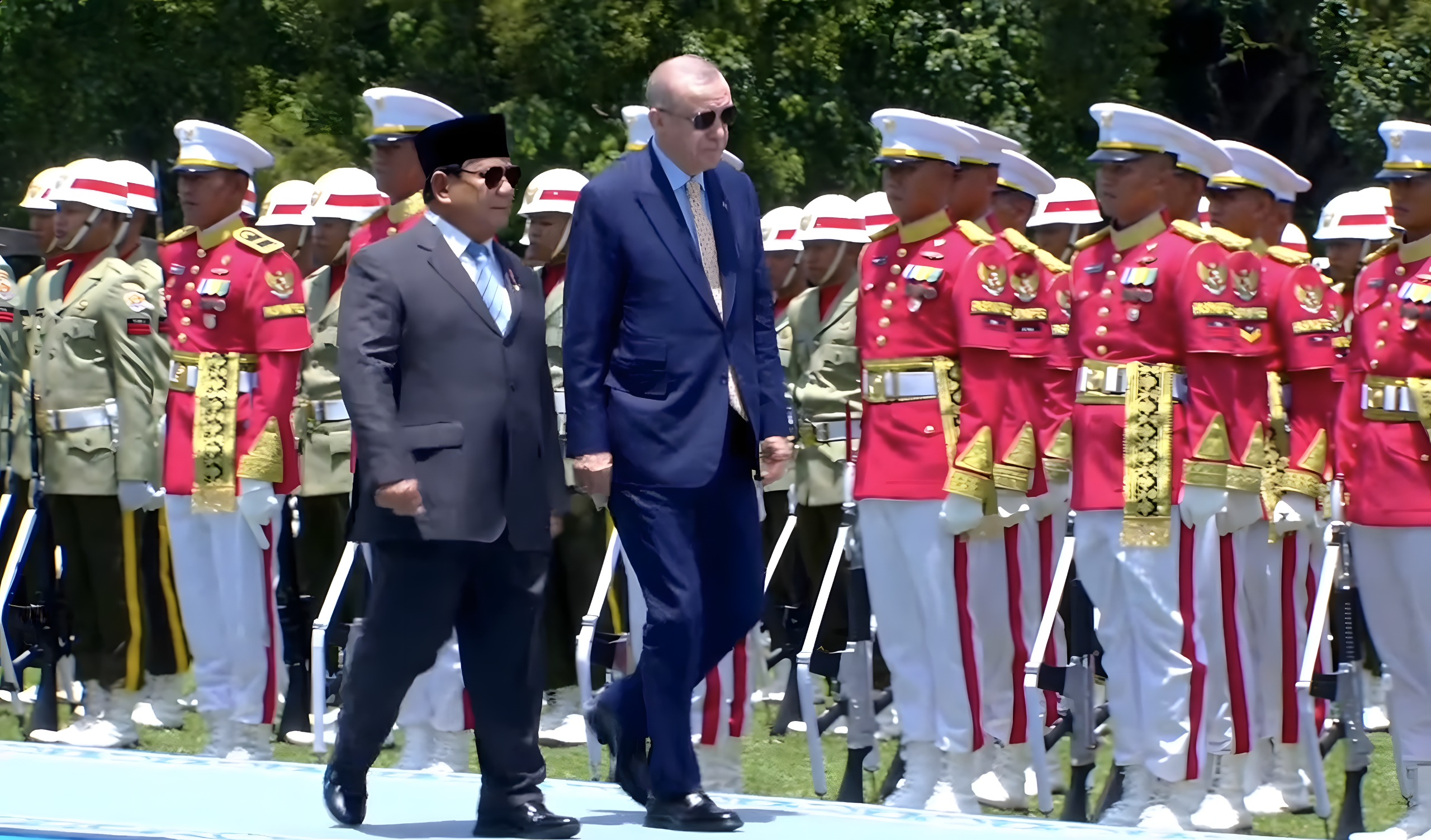 Momen Kehangatan Prabowo Sambut Erdogan di Istana Bogor. (Foto/Tim Prabowo).