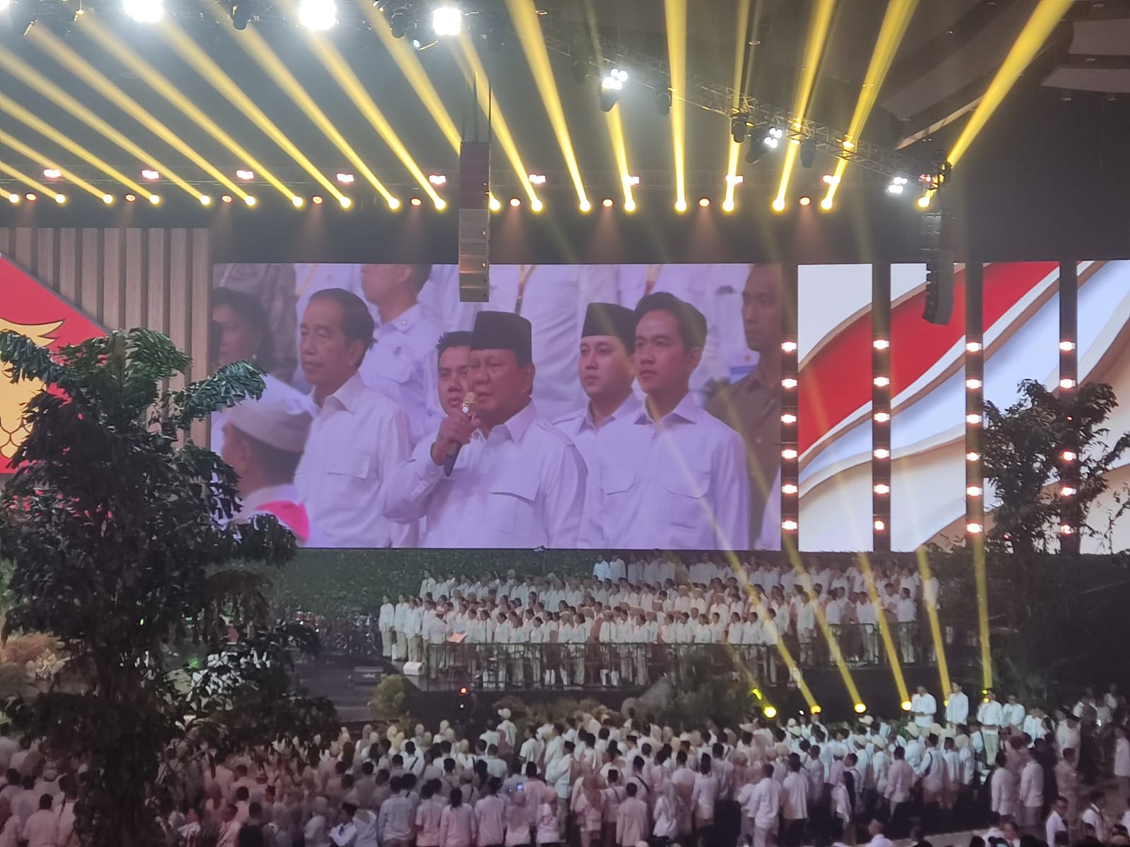 HUT Partai Gerindra di SICC. (BeritaNasional/Ahda).