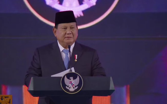 Presiden Indonesia periode 2024-2029, Prabowo Subianto. (BeritaNasional/Tangkapan Layar)