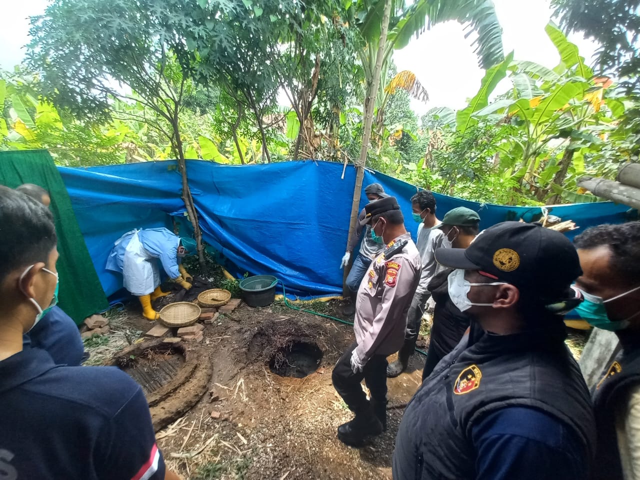 TKP penemuan kerangka manusia di Kabupaten Bekasi. (Foto/Istimewa)