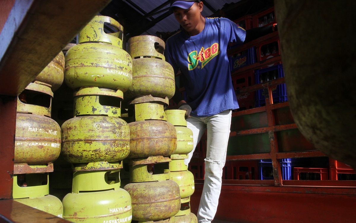 Gas elpji 3 kilogram. (BeritaNasional/Oke Atmaja).