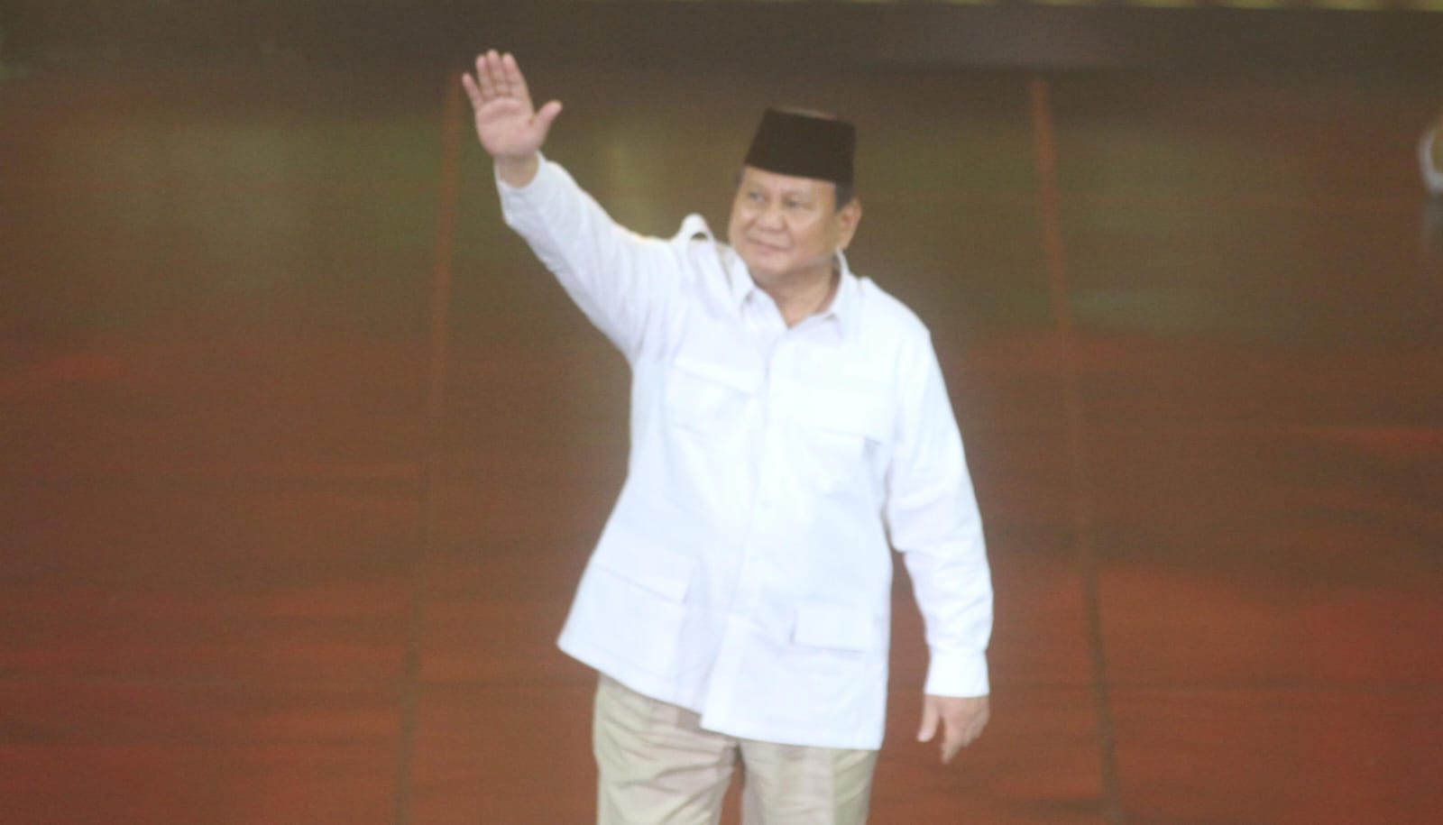 Presiden Indonesia Prabowo Subianto di HUT Gerindra. (BeritaNasional/Oke Atmaja)