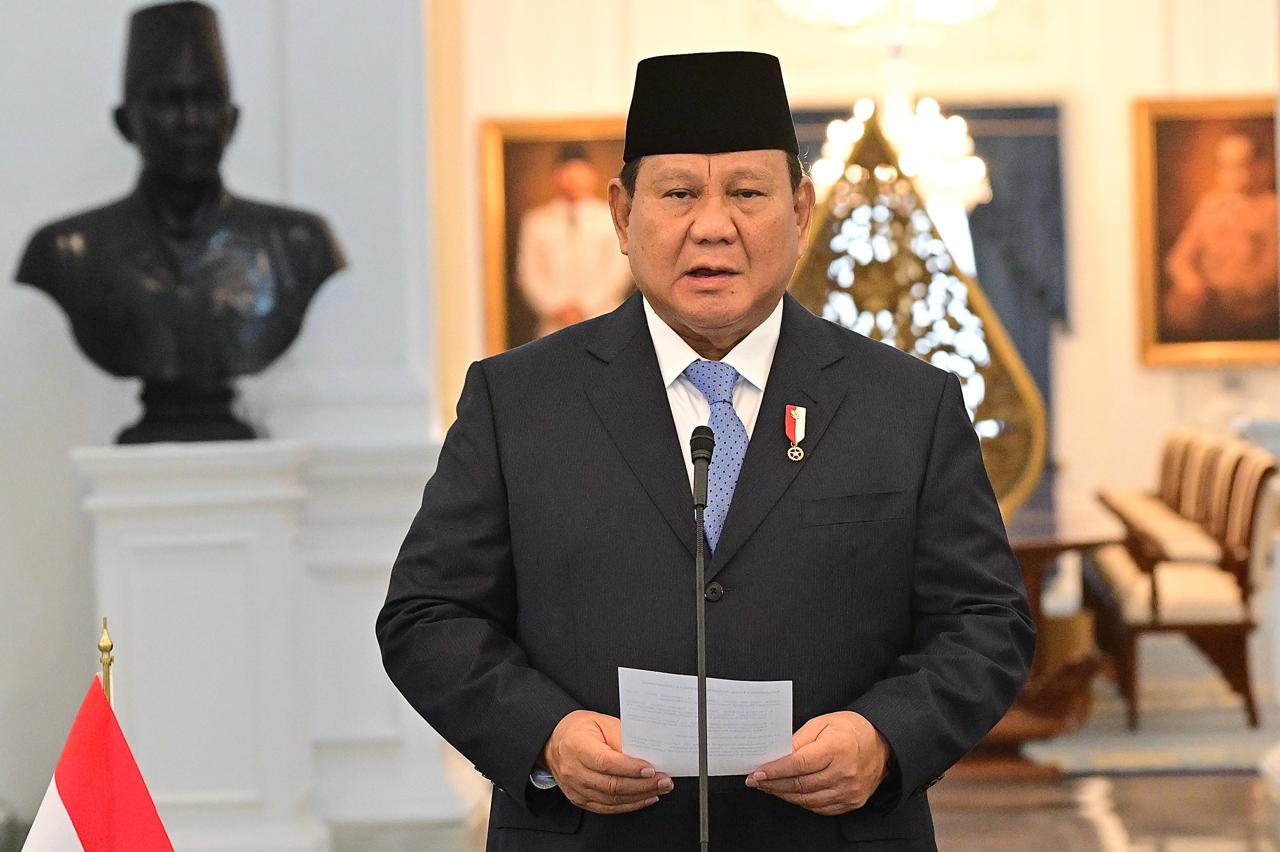 Presiden Prabowo Subianto peluncuran Danantara di Istana merdeka. (BeritaNasional/