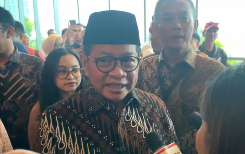 Gubernur Jakarta Pramono Anung saat diwawancarai. (BeritaNasional/Lydia)