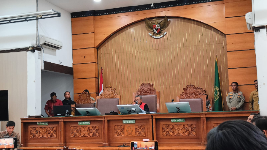 Suasana praperadilan Hasto Kristiyanto. (BeritaNasional/Bachtiarudin Alam)