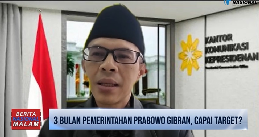 Juru Bicara Kantor Komunikasi Presiden Ujang Komarudin. (Foto/BeritaNasional TV).