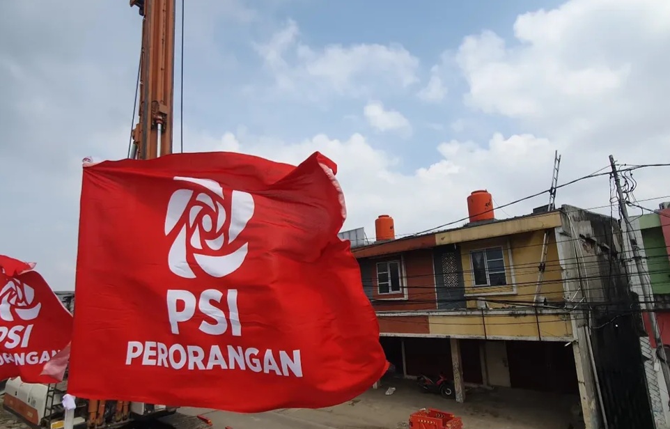 Bendera PSI Perorangan di Jakarta (BeritaNasional/instagram)