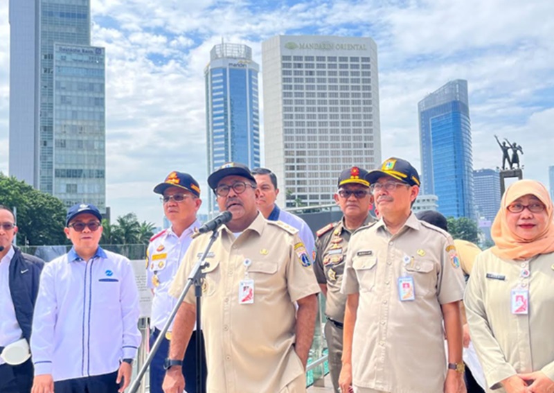 Wakil Gubernur Jakarta Rano Karno (tengah). (BeritaNasional/Lydia).