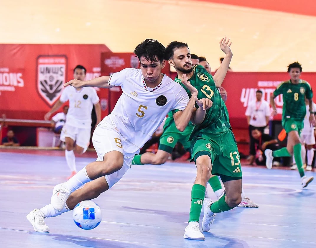 Timnas Futsal Indonesia vs Arab Saudi. (Foto/Timnas Futsal).