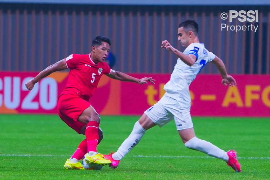 Timnas Indonesia vs Uzbekistan di Piala Asia U-20. (Foto/PSSI).