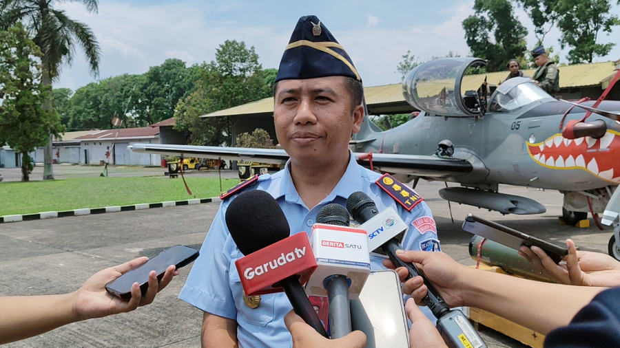 Komandan Skadron Teknik 022 Lanud Abdulrachman Saleh, Malang, Letkol Tek Dzulkifli Effend. (BeritaNasional/Iman)