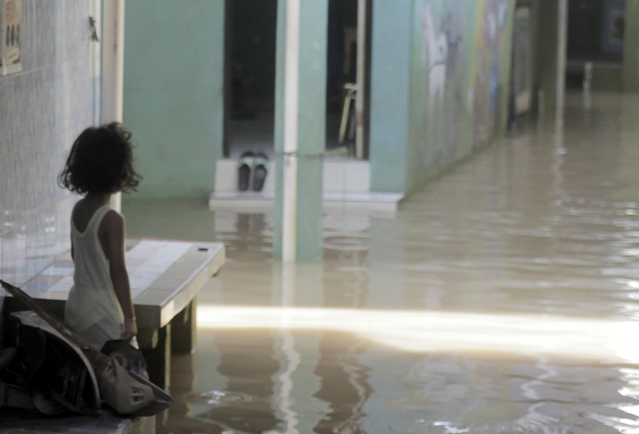 Banjir melanda wilayah Jakarta. (BeritaNasional/Oke Atmaja).