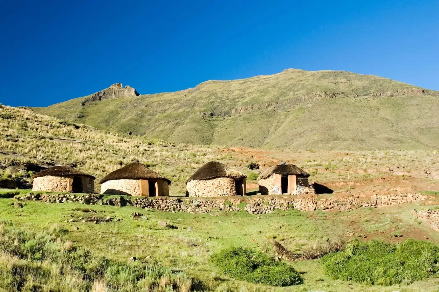 Rumah-rumah di Lesotho. (Foto/www.gov.ls)