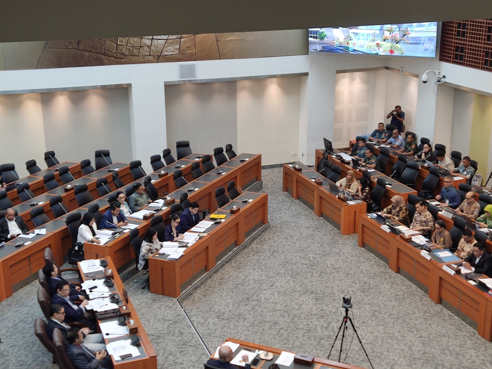 Suasana rapat Komisi I DPR. (BeritaNasional/Ahda)