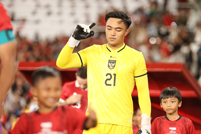 Kiper Persebaya Surabaya, Ernando Ari resmi mendapatkan panggilan Timnas Indonesia. (Foto/PSSI).