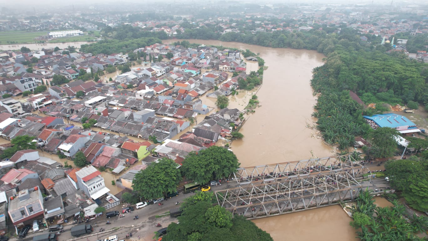 Banjir di Bekasi. (Foto/BNPB).