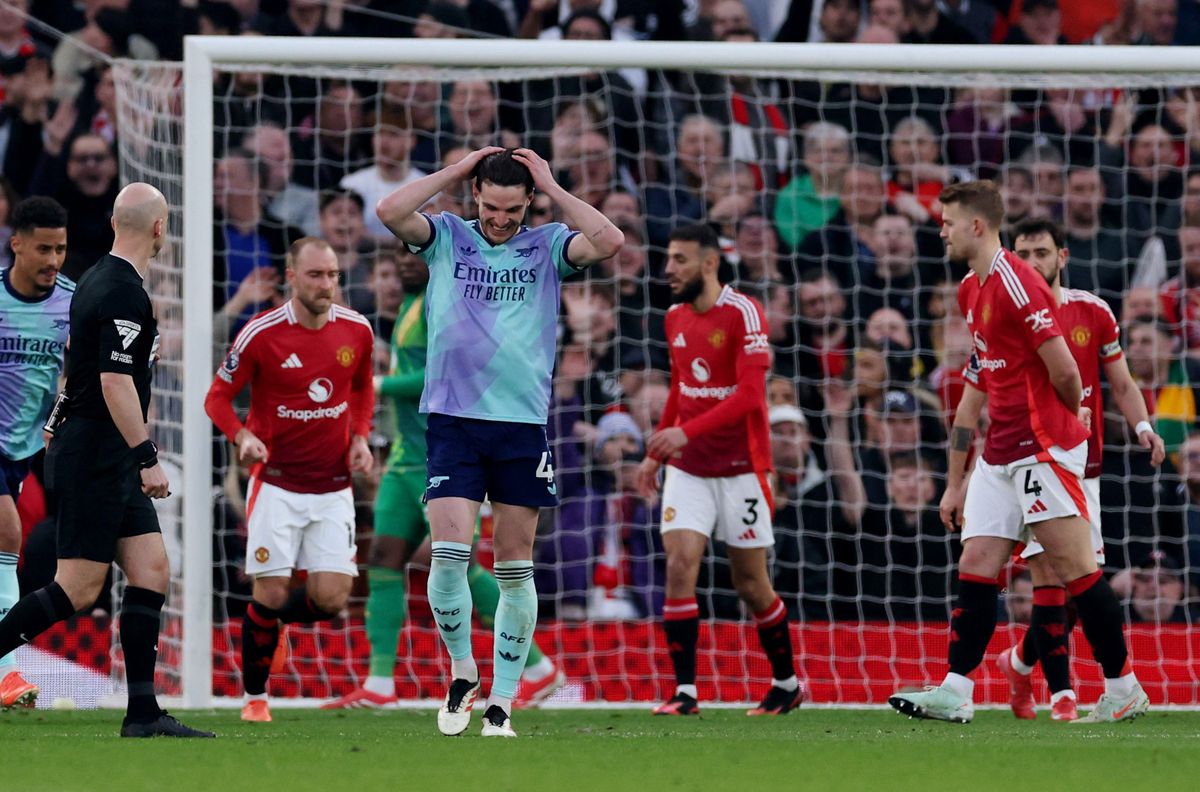 Manchester United vs Arsenal di Liga Inggris. (Foto/Premier League).