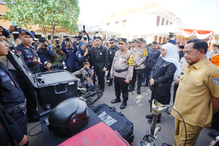 Momen apel gelar pasukan Operasi Ketupat 2025. (Foto/doc. Humas Polri)