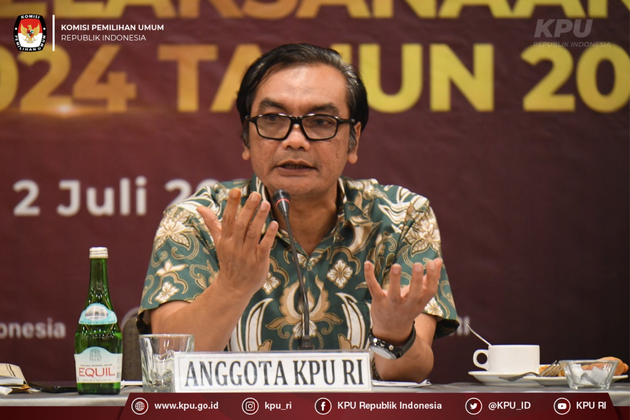 Anggota KPU RI Yulianto Sudrajat. (Foto/X KPU RI)