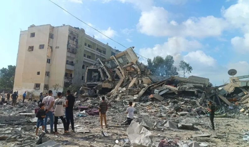 Situasi Gaza dihancurkan Israel (BeritaNasional/Inst Gaza Now)