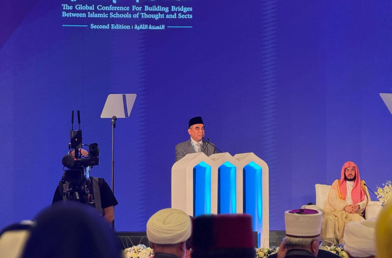 Ketua MPR RI Ahmad Muzani menghadiri konferensi Liga Muslim Dunia yang bertajuk “Menuju Persatuan Islam yang Efektif” di Mekkah. (Foto/Istimewa).