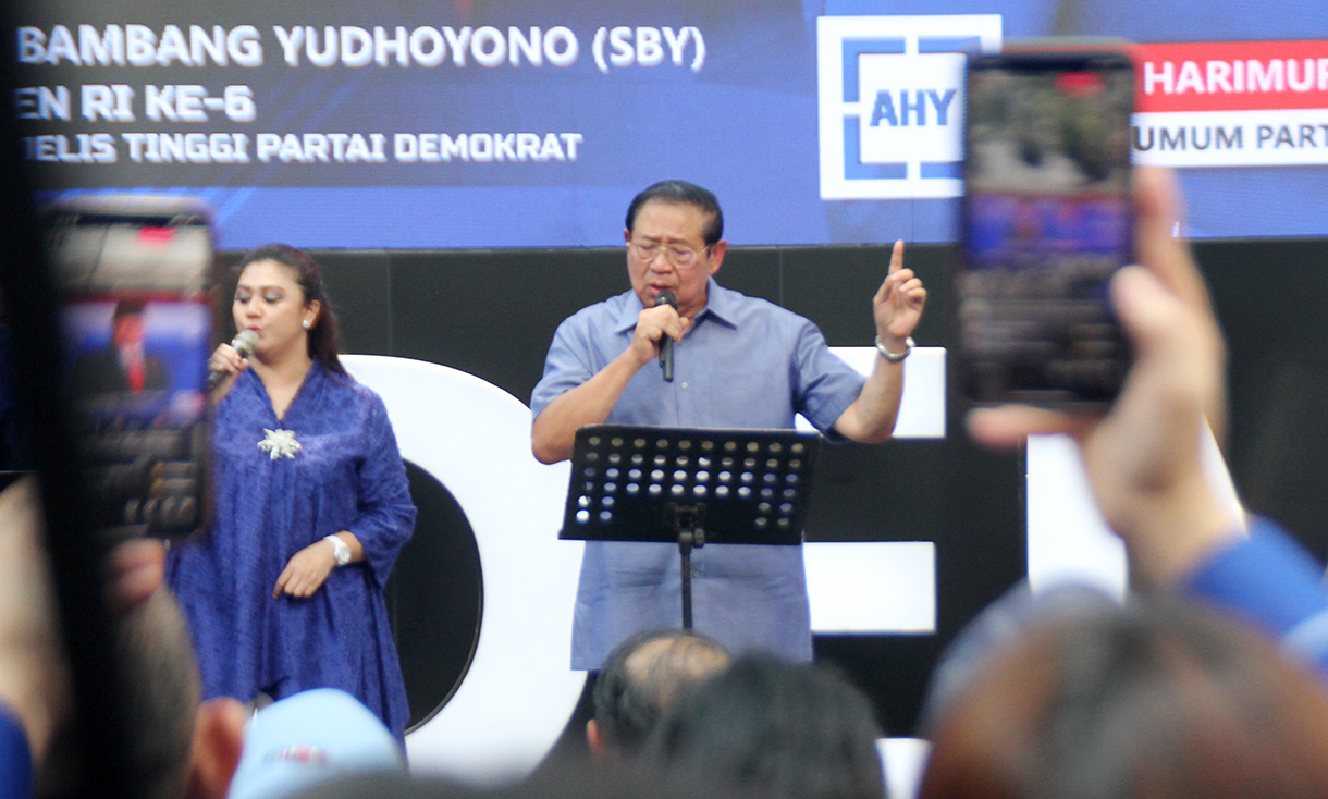 Presiden keenam Susilo Bambang Yudhoyono (BeritaNasional/Oke Atmaja)