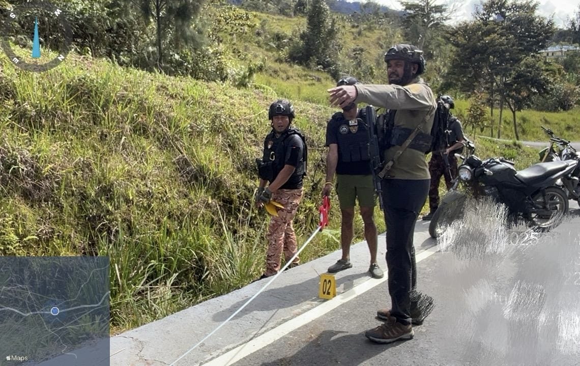 Suasana setelah penembakan oleh OTK. (Foto/Istimewa)