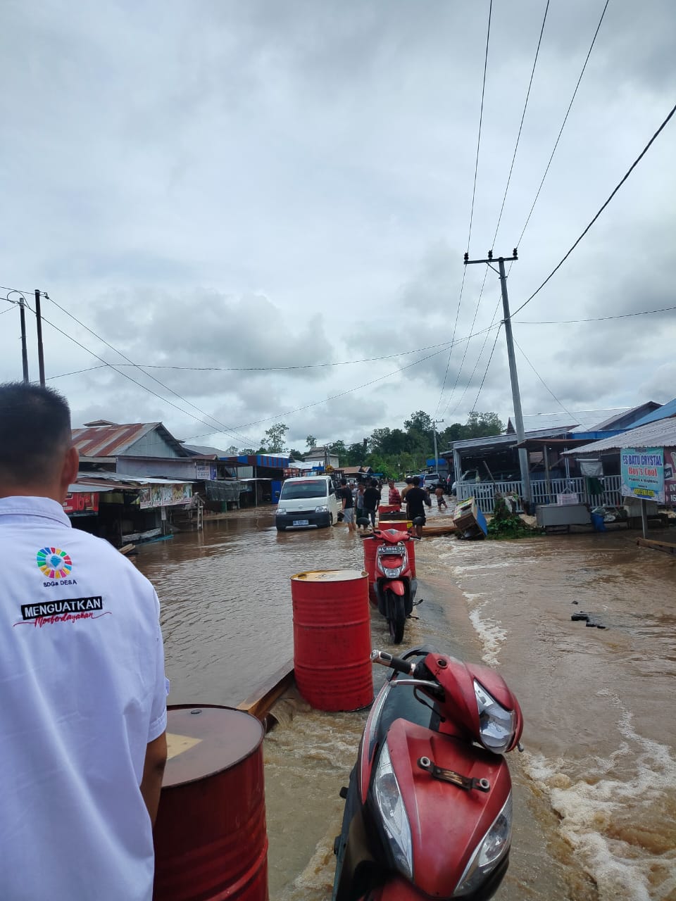 Wilayah terdampak banjir di Kabupaten Tolitoli, Provinsi Sulawesi Tengah, pada Minggu (16/3). (BeritaNasional/BNPB))