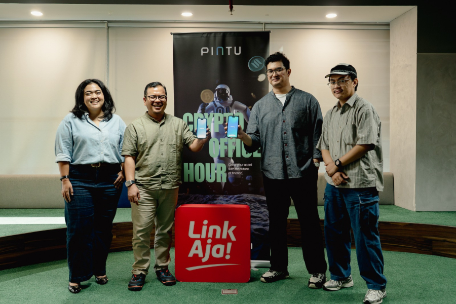 Pintu gelar program edukasi kripto di kantor LinkAja untuk tingkatkan literasi aset digital. (Foto/doc. PINTU)