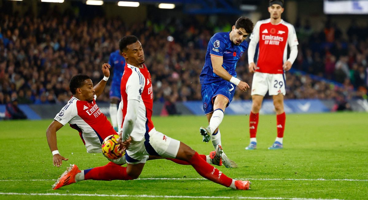 Pertandingan Arsenal vs Chelsea. (Foto/Premier League).