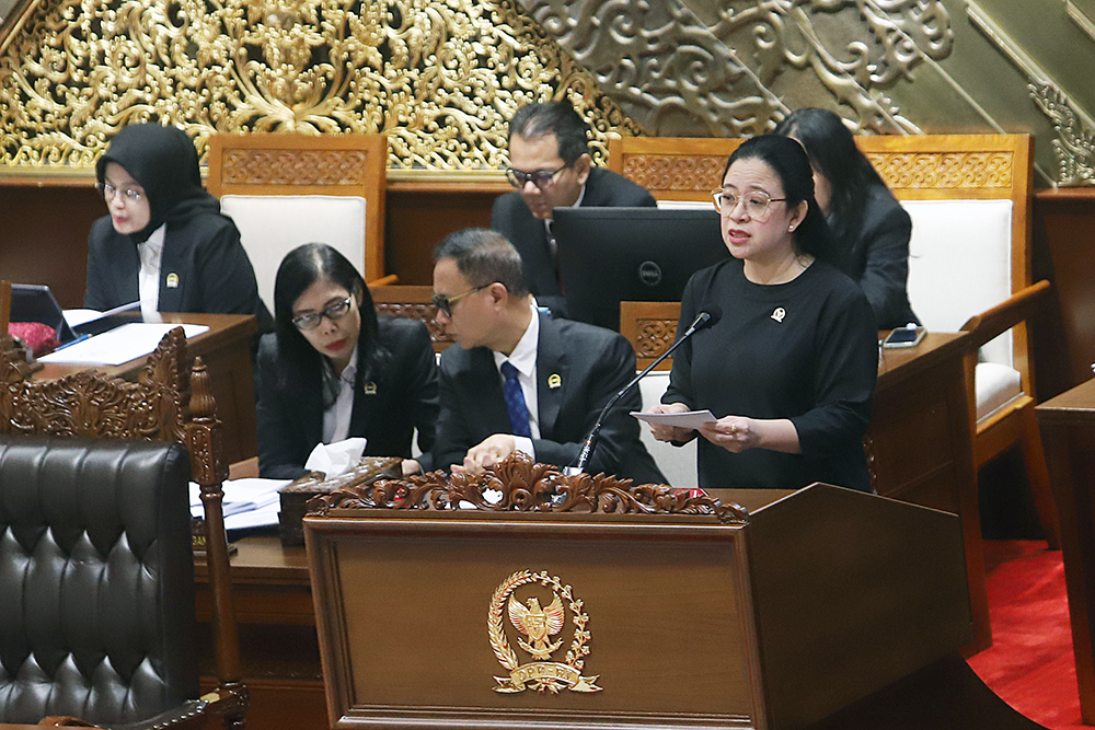 Rapat Paripurna ke-16 masa persidangan II Tahun Sidang 2024-2025. (BeritaNasional/Elvis Sendouw)