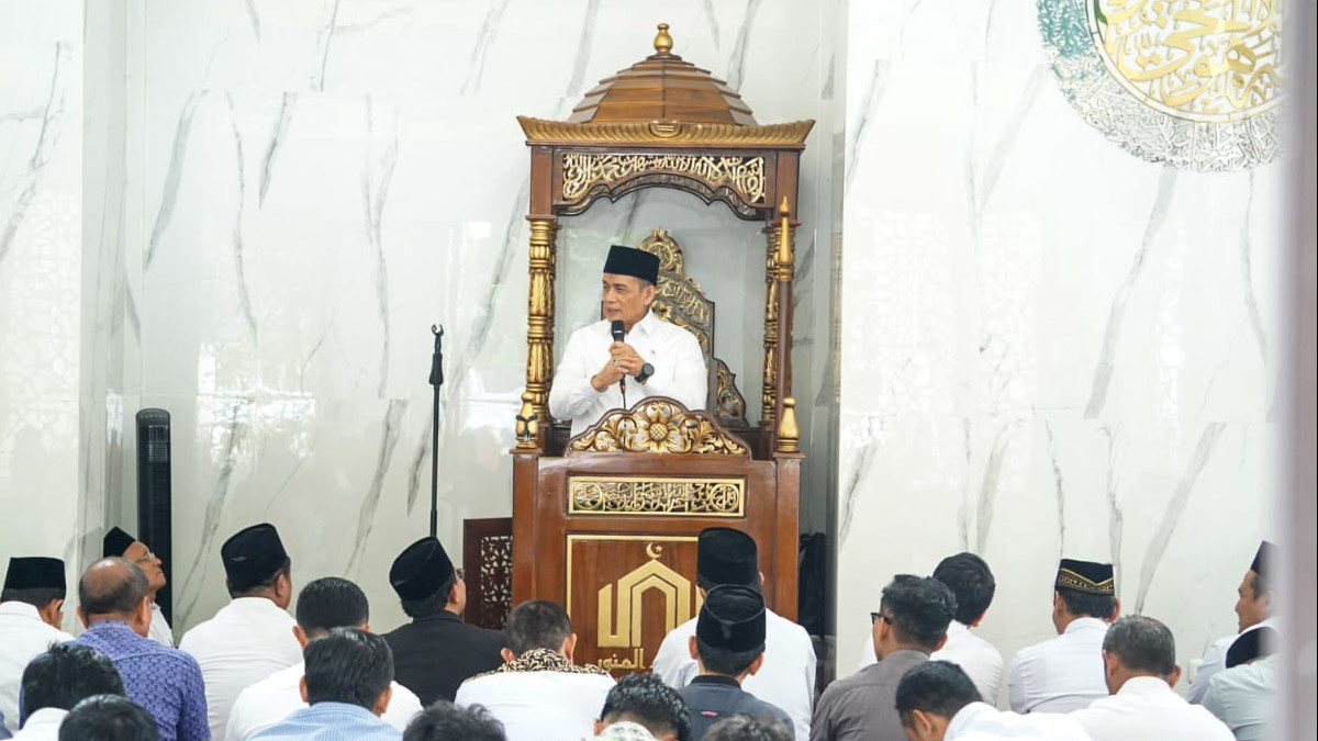 Wamenag Romo Muhammad Syafi'i saat berceramah. (Foto/Kemenag)