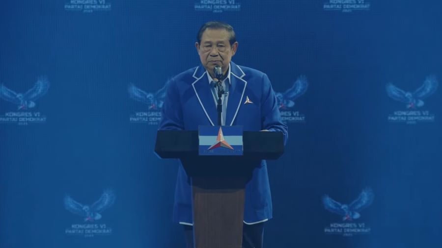 Presiden Ke-6 Indonesia Susilo Bambang Yudhoyono kembali menjabat ketua Majelis Tinggi Partai Demokrat. (BeritaNasional/Panji Septo)