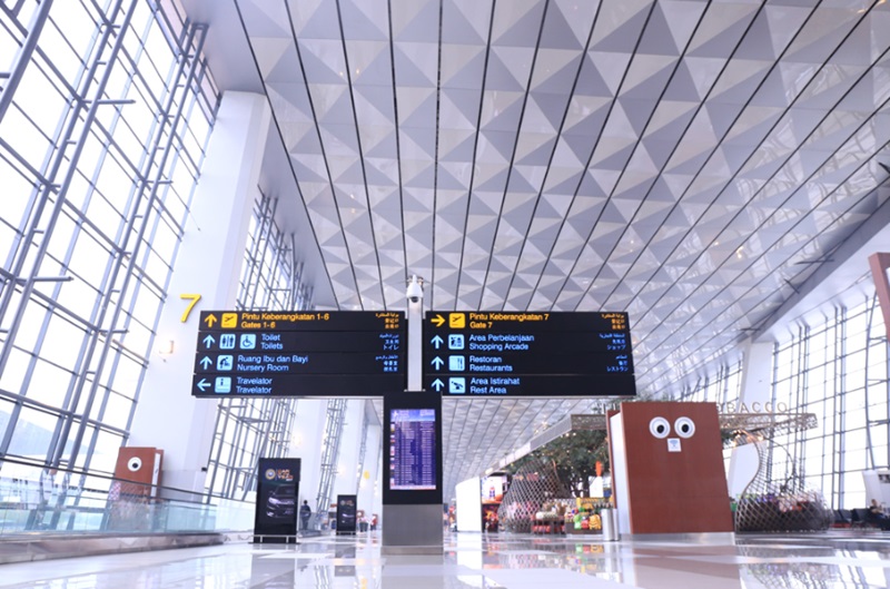 Salah satu terminal Bandar Udara Soekarno Hatta Jakarta. (BeritaNasional/dok Soeta)