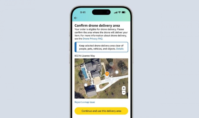 Amazon hadirkan layanan pengiriman barang dengan drone. (Foto/doc. Amazon)