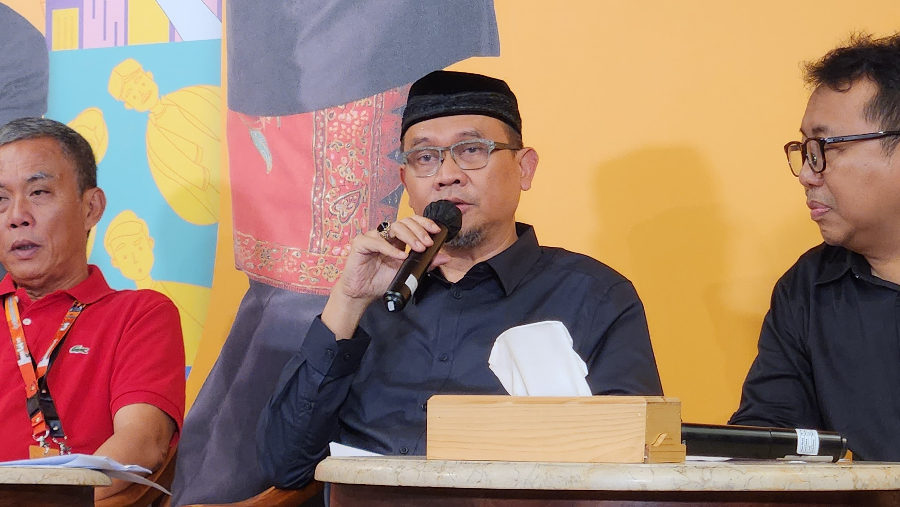 Ancol Ungkap Alasan Angkat Cak Lontong Sebagai Komisaris Ketua tim pemenangan Pramono-Rano. (BeritaNasional/Panji Septo)