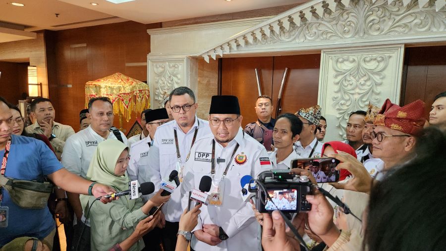 Ketua Umum DPP Ikatan Keluarga Minang, Andre Rosiade. (BeritaNasional/Panji Septo)