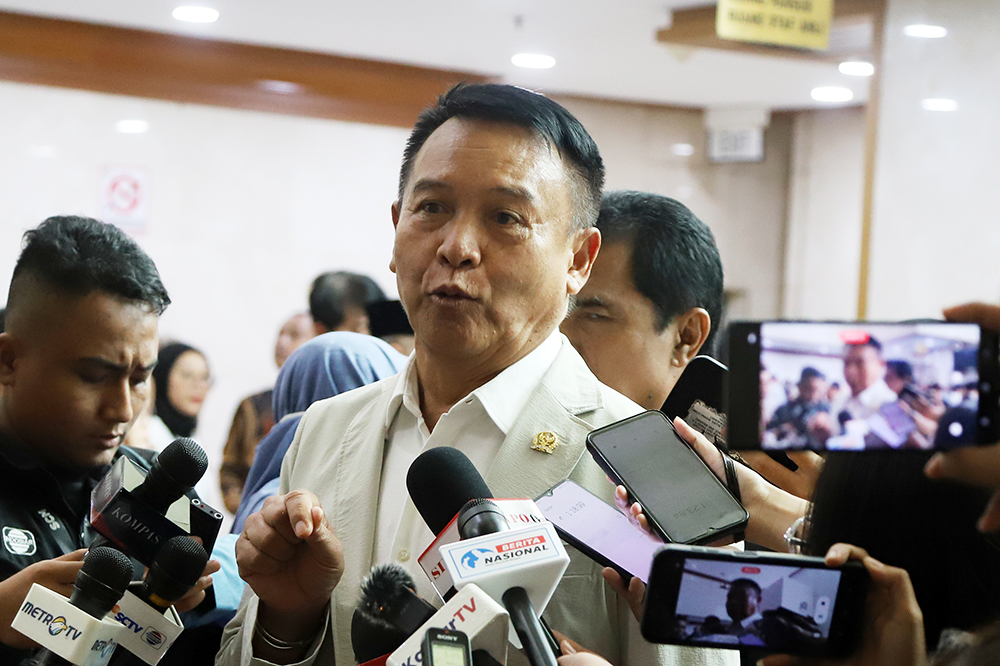 Anggota Komisi I DPR RI TB Hasanuddin. (BeritaNasional/Elvis Sendouw)