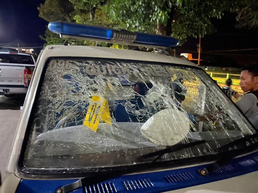 Bripka Marsidon Debataraja, menjadi korban penembakan oleh OTK di depan IGD RSUD Wamena. (Foto/doc. Humas Polri)