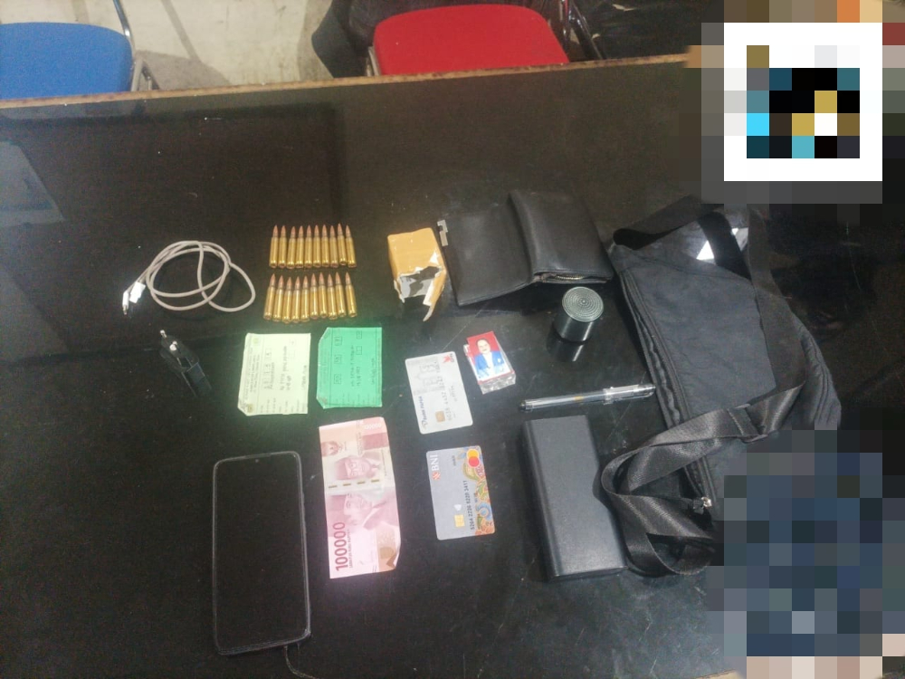 Barang bukti amunisi. (Foto/Istimewa)