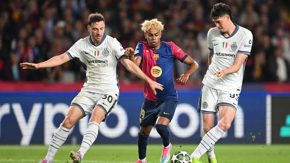 Barcelona vs Inter Milan di Liga Champions. (Foto/uefa)