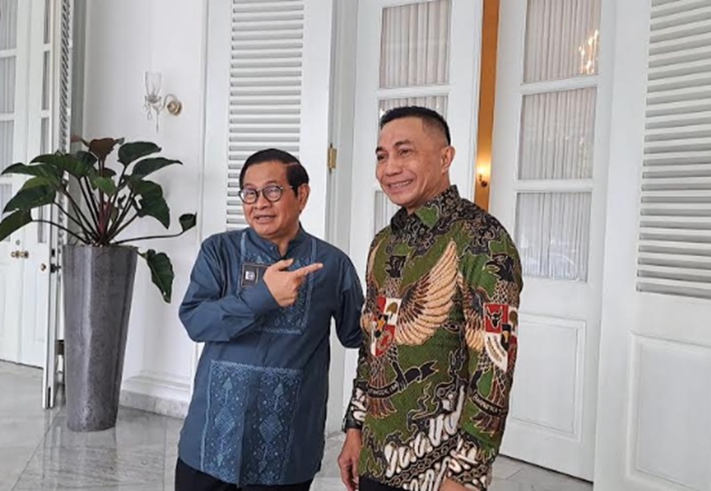 Dharma Pongrekun temui Pramono (Beritanasional/Lydia)