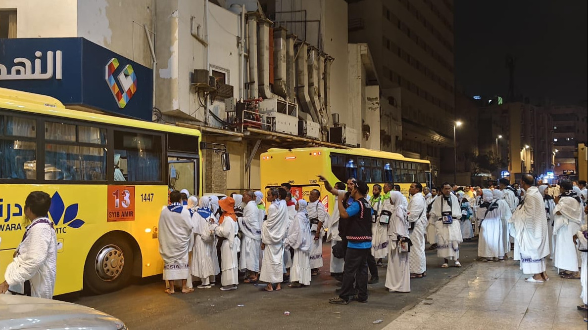 Bus shalawat untuk antar jemaah. (Foto/Kemenag)