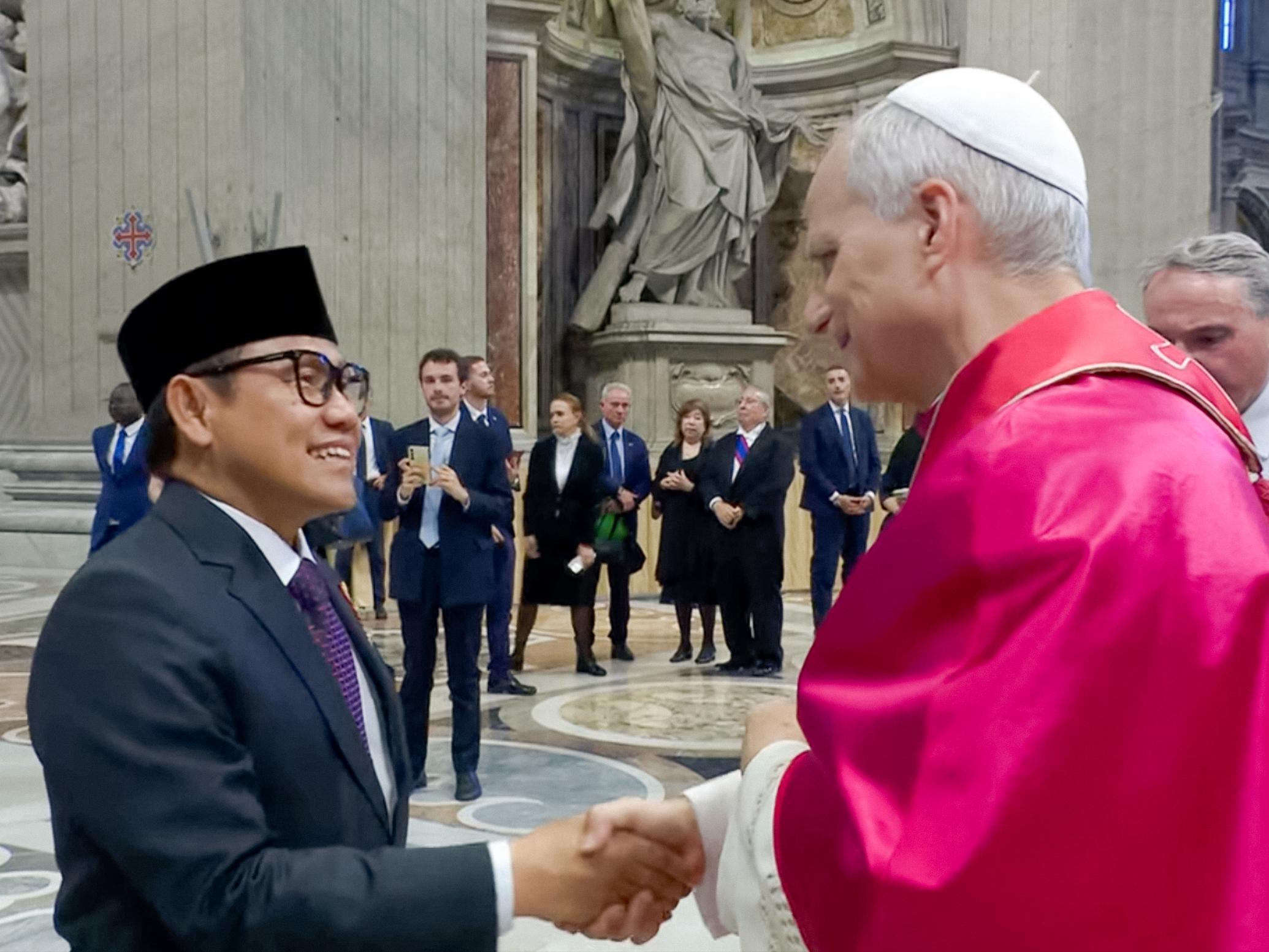Cak Imin: Perjumpaan dengan Paus Leo XIV Penegasan Komitmen Membangun Dunia. (Foto/istimewa)