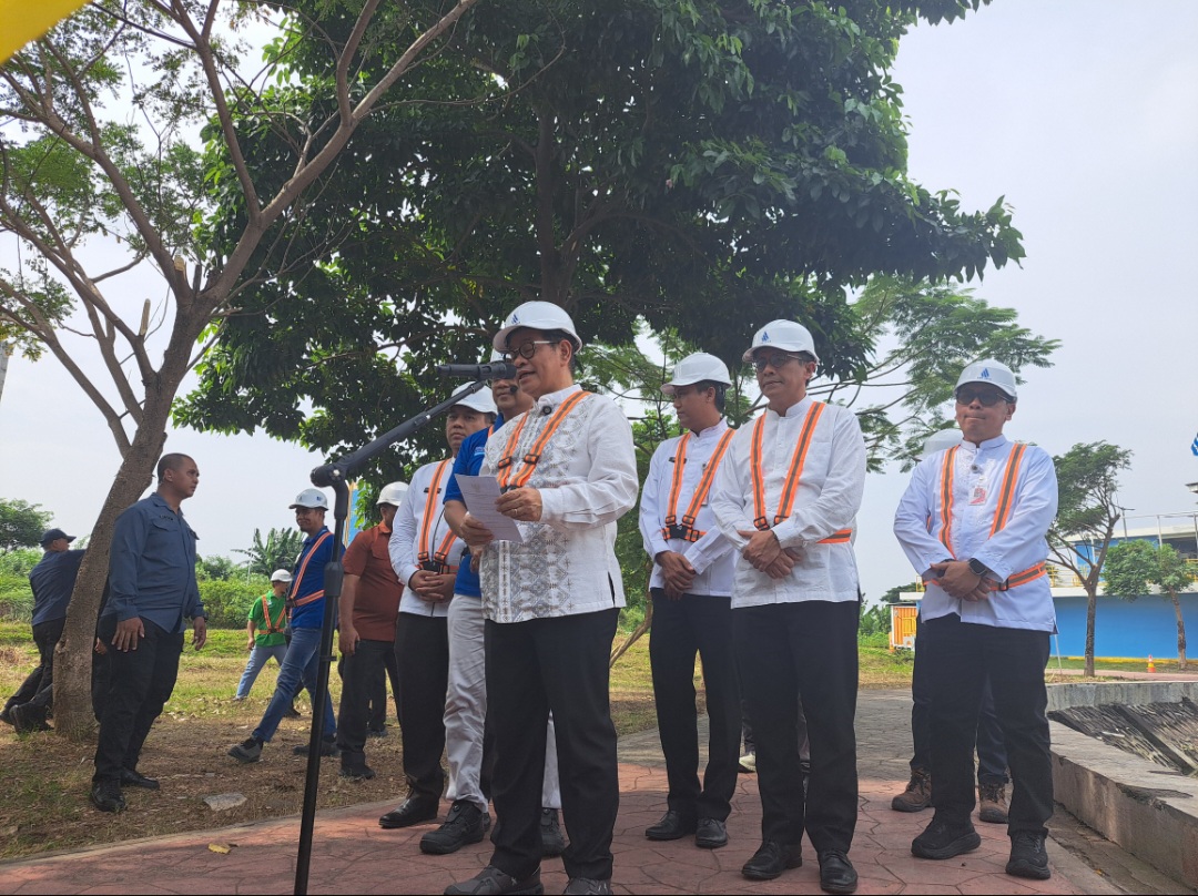 Gubernur DKI Jakarta Pramono Anung meninjau IPA Pam Jaya Jakarta Barat (BeritaNasional/Lydia)