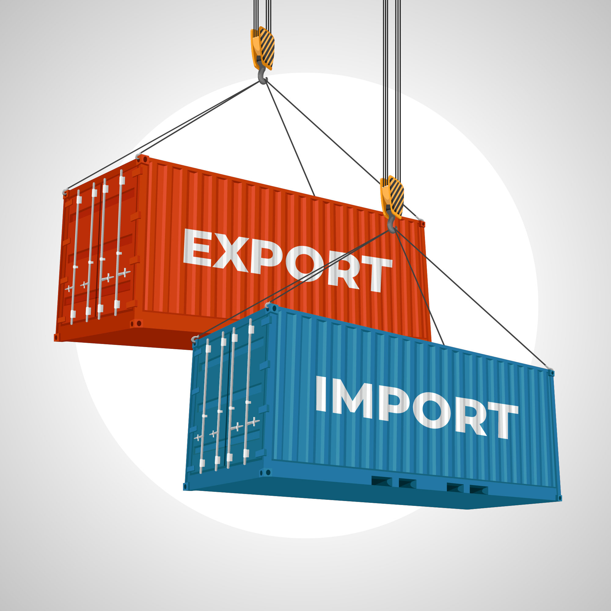 Ilustrasi eksport - Import. (Foto/Freepik)