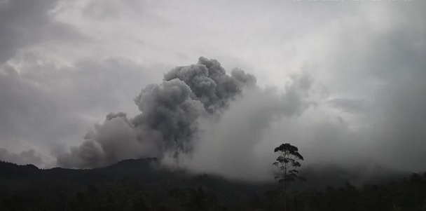 Ilustrasi erupsi Gunung Merapi (Foto/doc. ESDM)